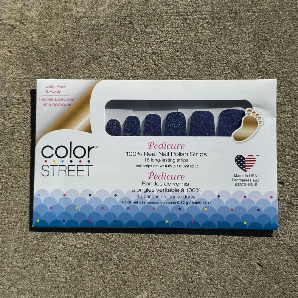 Color Street Pedicure Nail Polish Strips retired color Good Night